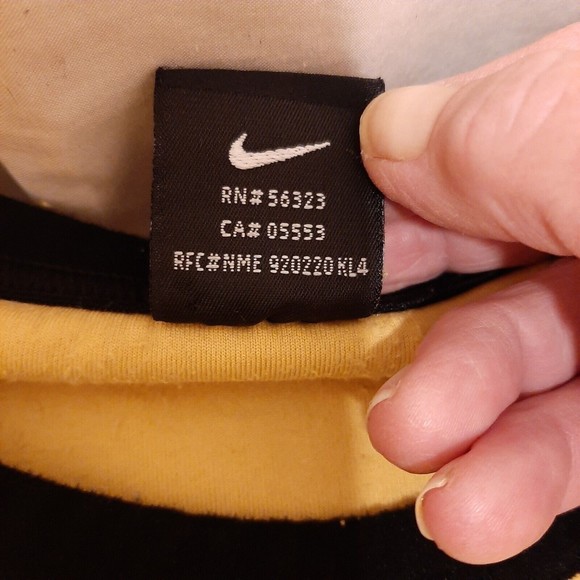 Nike Baseball Nike Team Sweatshirt Fleece Men XL Yellow/Black Black Label READ - Picture 6 of 16